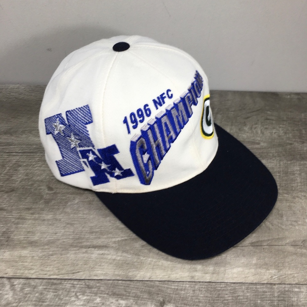 1996 NFC Champions Packers Sports Specialties Pro Line Snapback Hat Cap Shadow